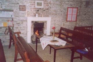 {picture of Ballitore meeting-house, interior}